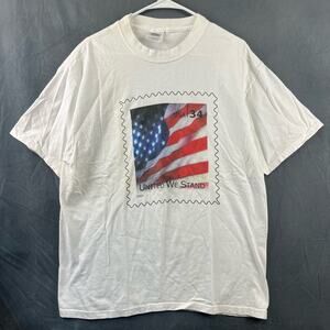 Vintage 2001 Shirt USA 34 Cent Stamp Men’s Large United We Stand Port & Company